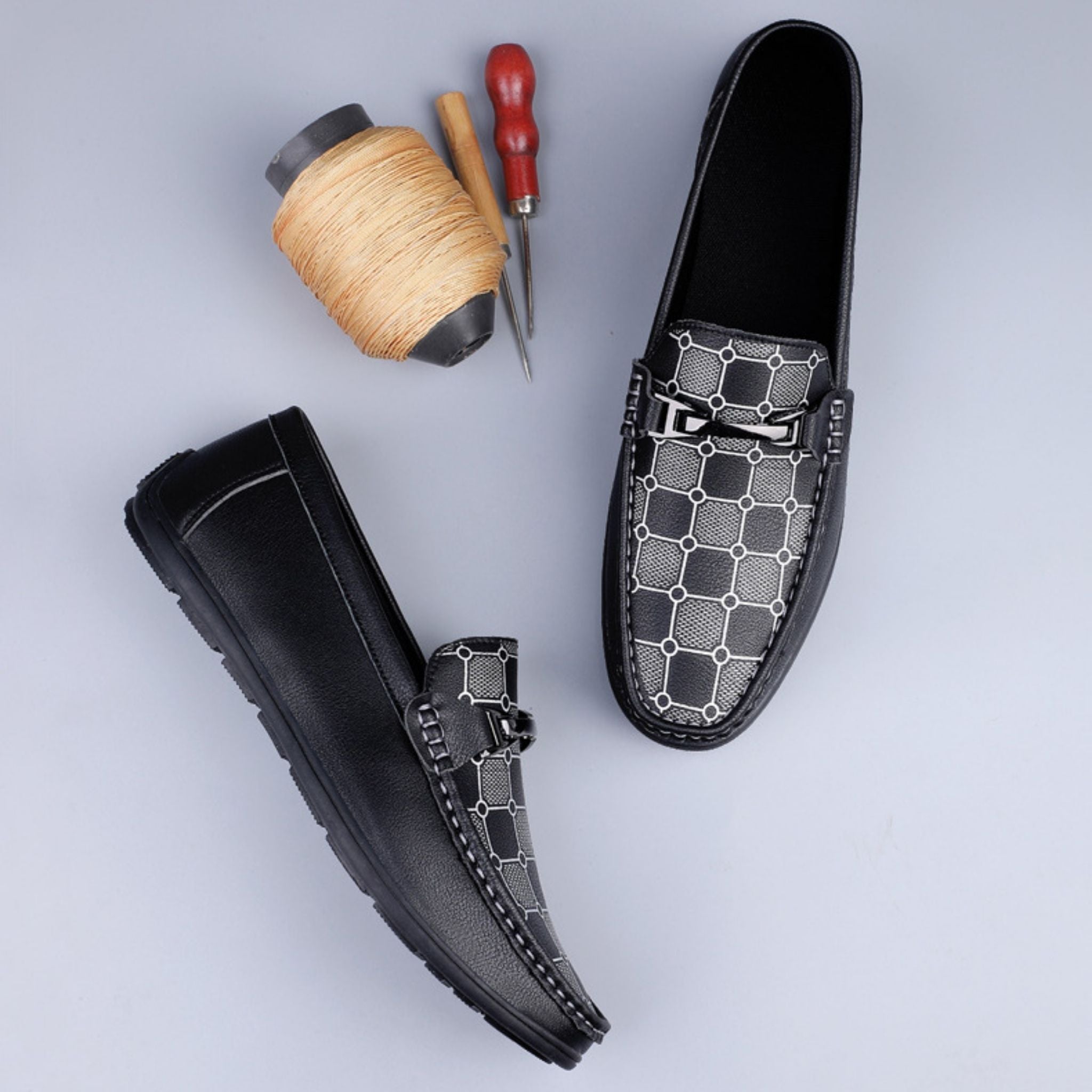 Corbin Graphic Print Loafers