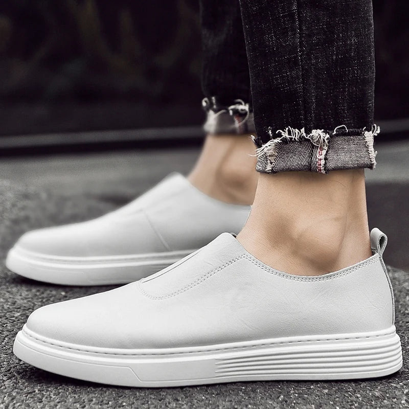 Andrew Slip-On Leather Sneakers