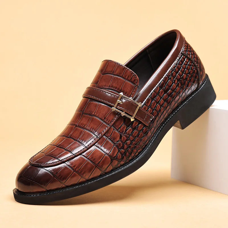 Ashford Croc Buckle Loafer
