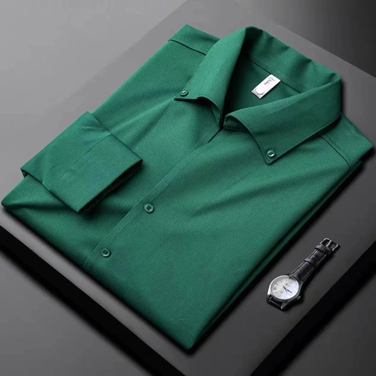 Ashridge Waffle Button-Down Shirt