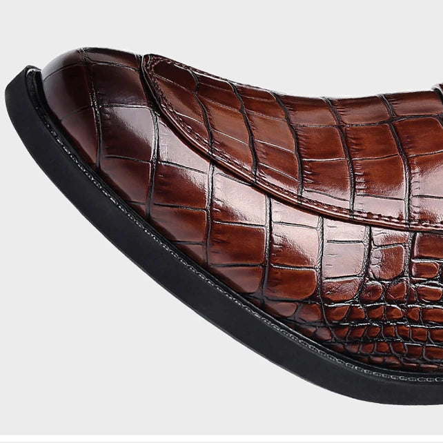 Ashford Croc Buckle Loafer