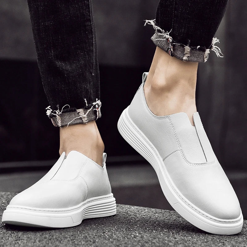 Andrew Slip-On Leather Sneakers